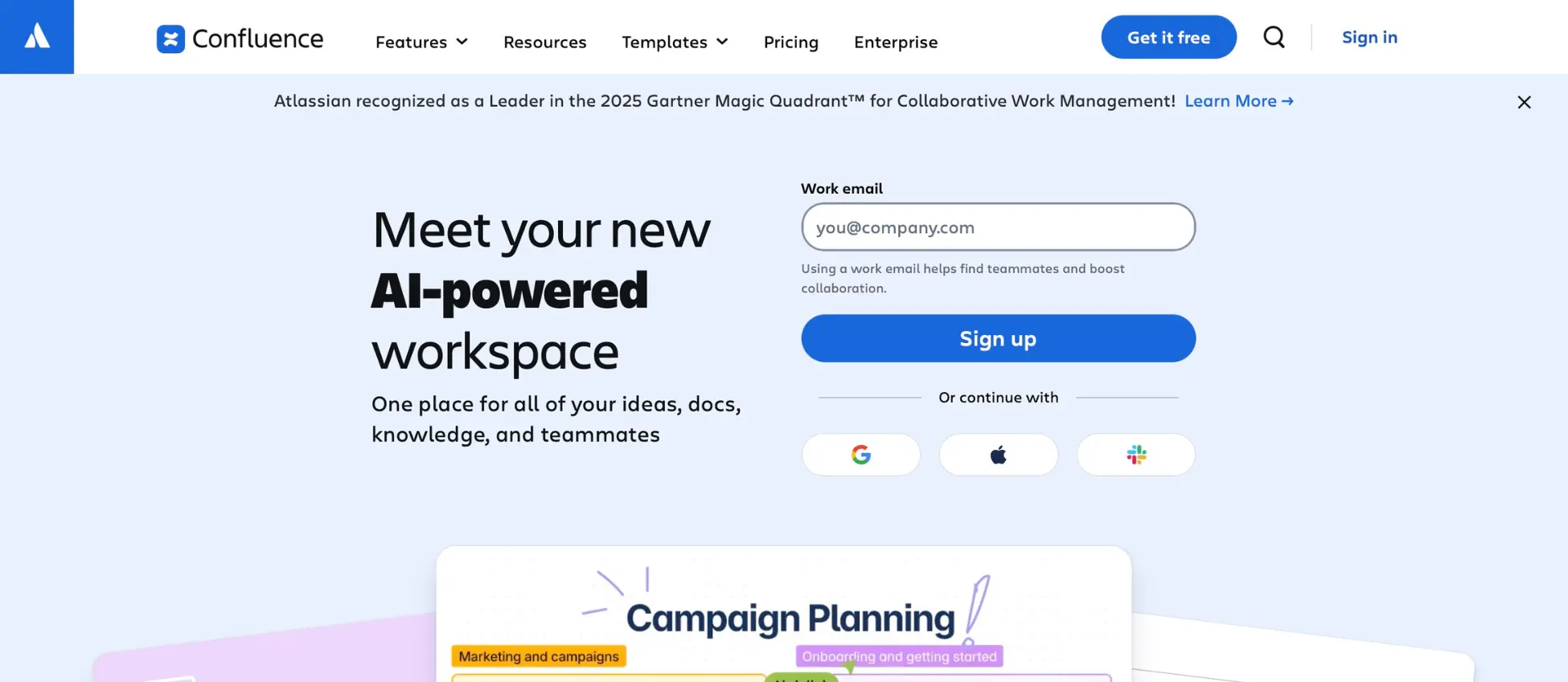 Atlassian Confluence structured documentation workspace for teams
