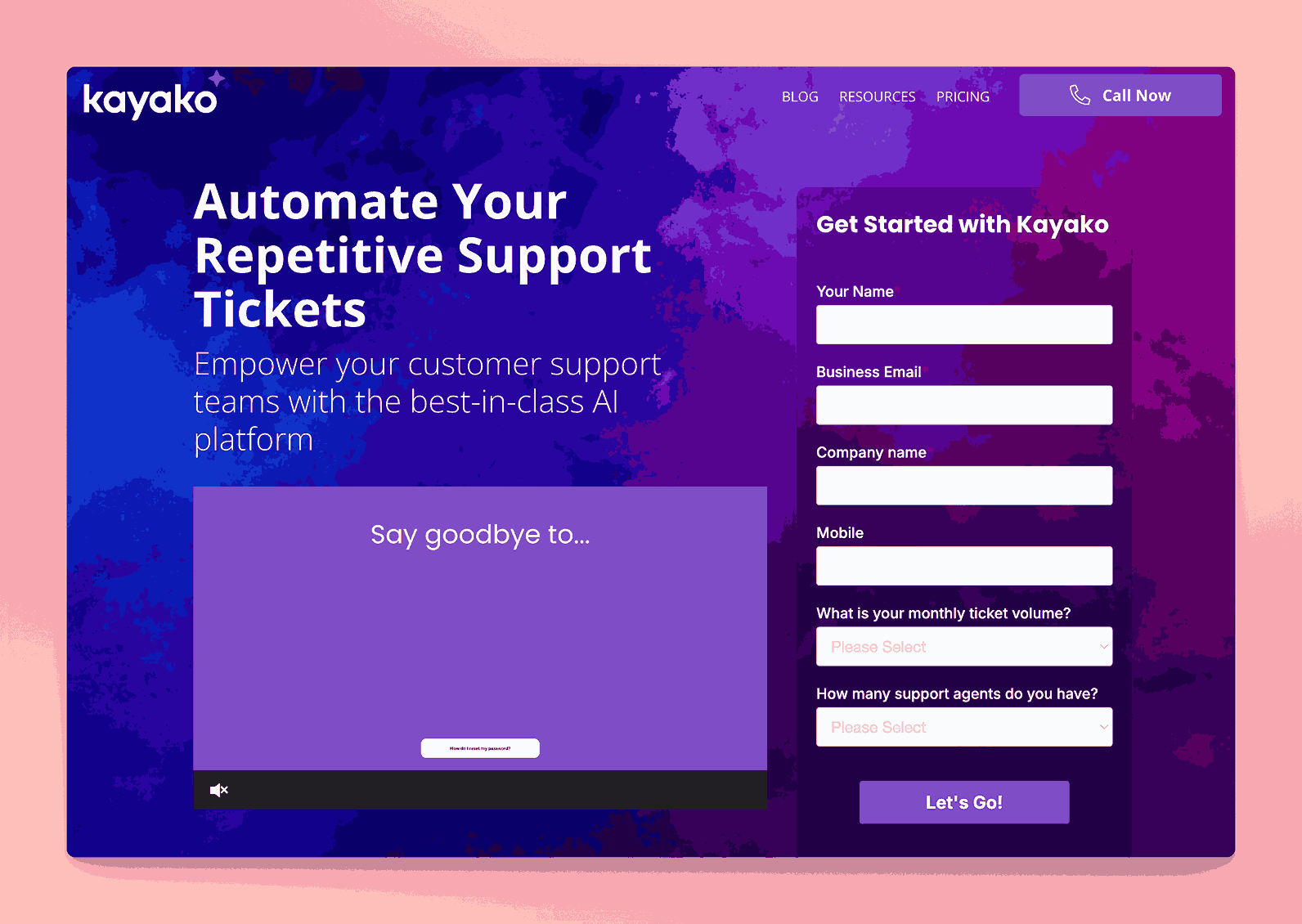 Kayako customer support automation platform for repetitive support tickets with AI-powered best-in-class features