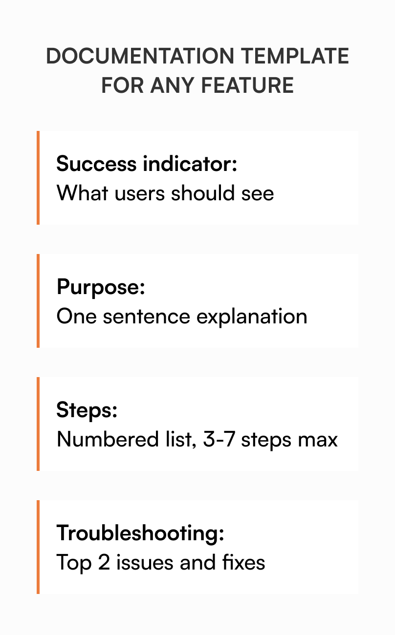 documentation template instructions
