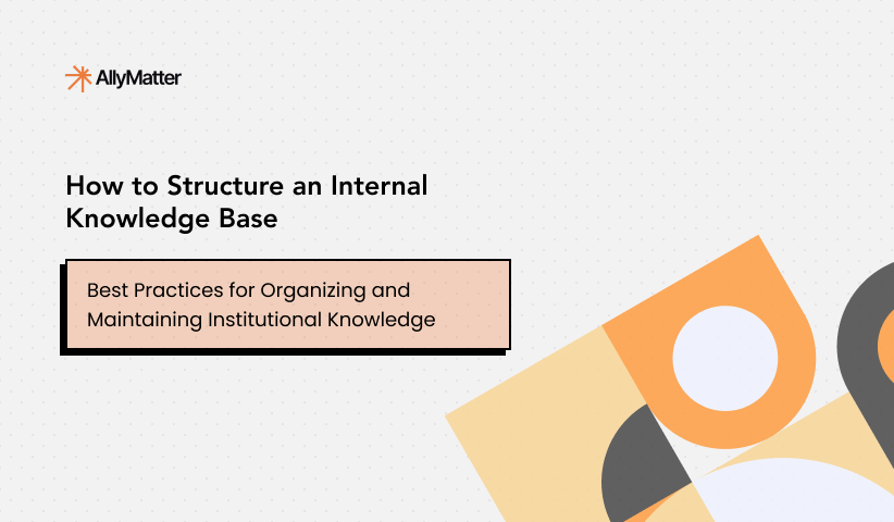 How to Structure an Internal Knowledge Base?