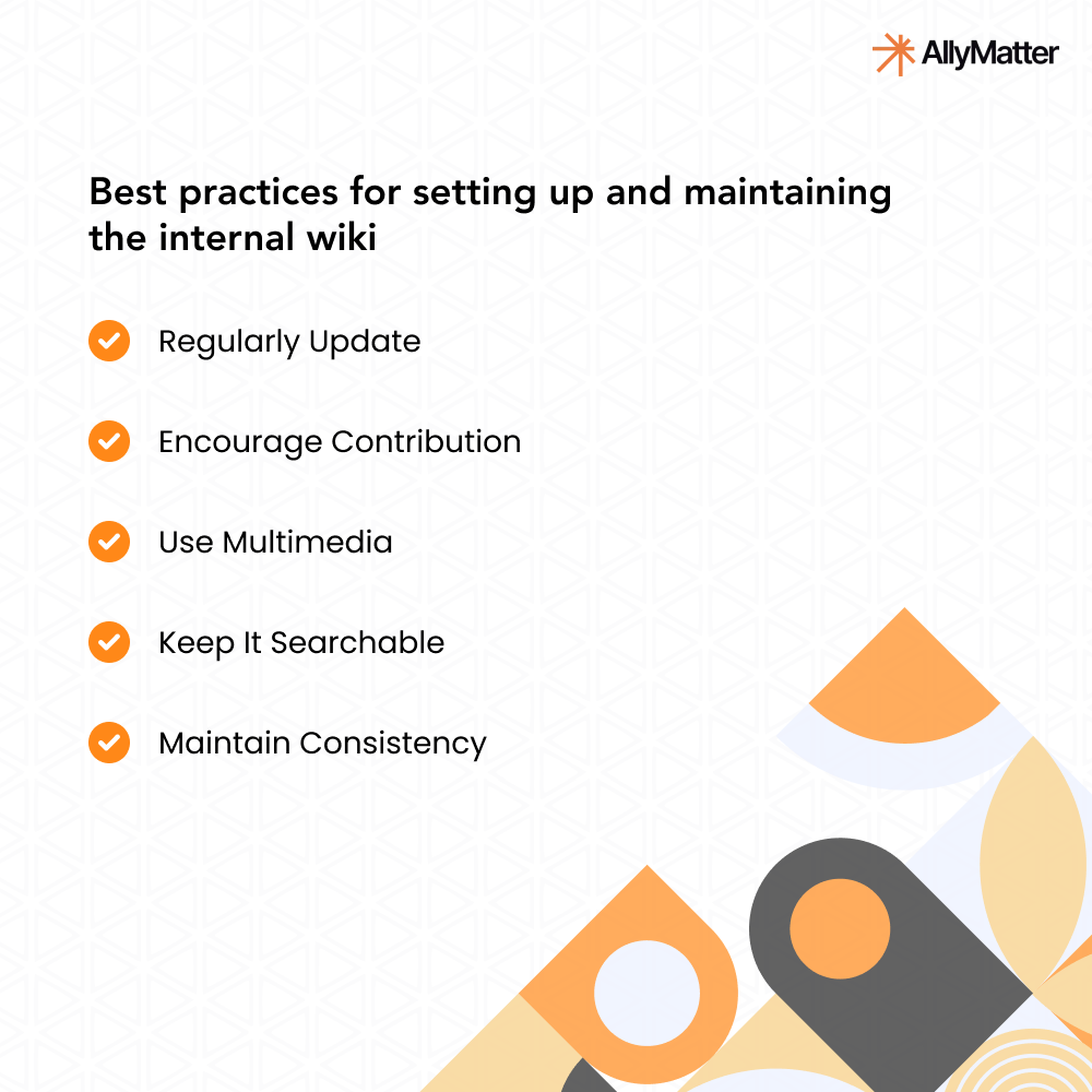 Best practices for maintaining an internal wiki