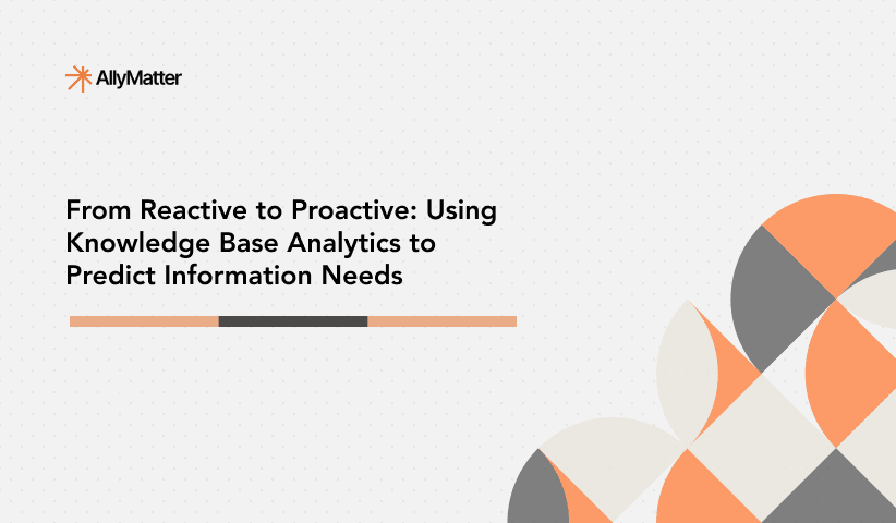 Analytics dashboard showing predictive knowledge patterns and data visualization for proactive documentation strategy