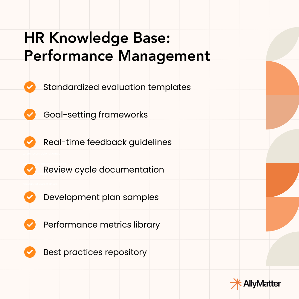 HR knowledge base: performance management