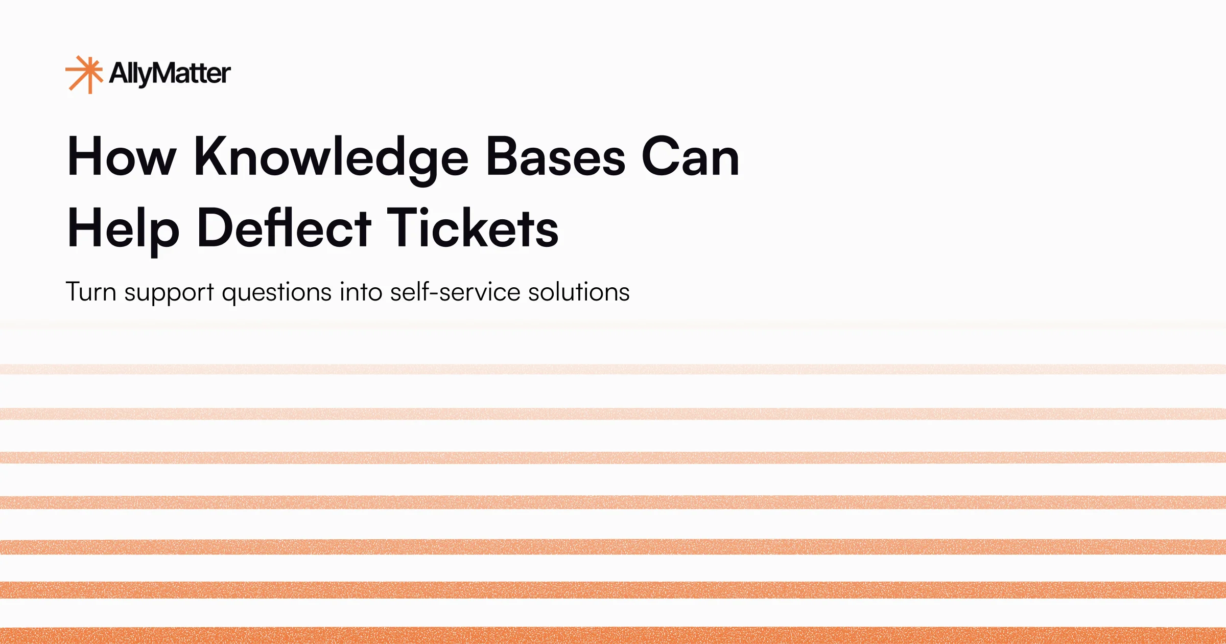 How Knowledge Bases Can Help Deflect Tickets