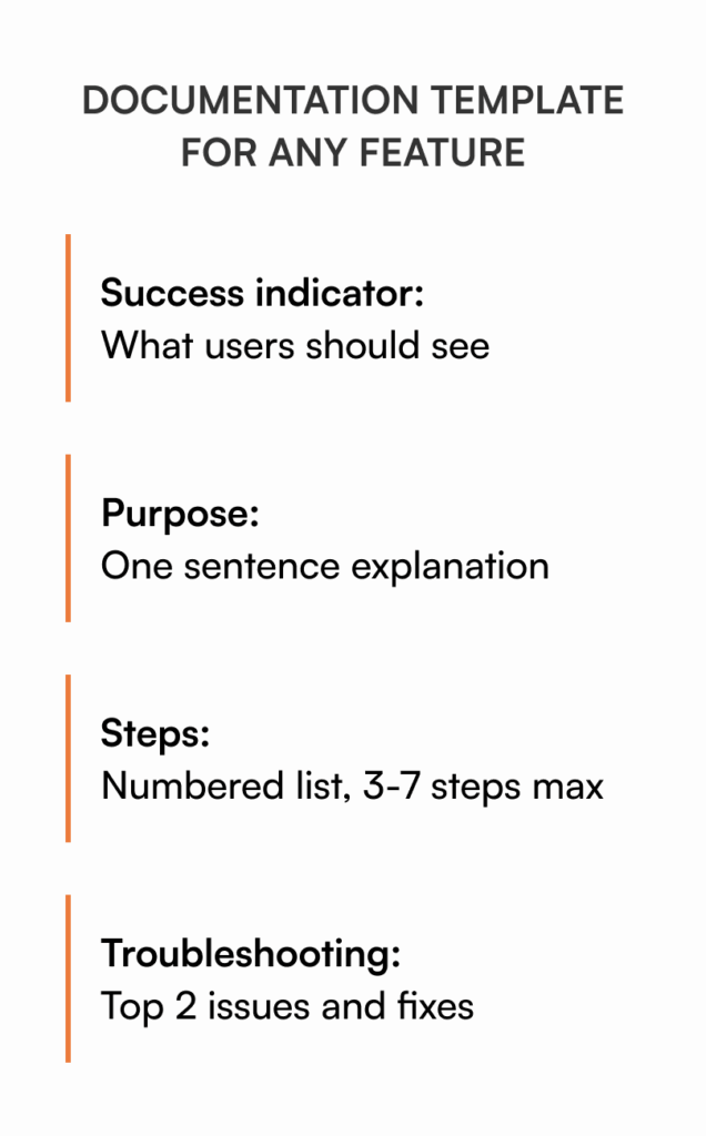 documentation template instructions