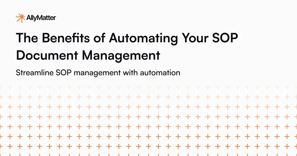 Automated SOP document management platform for growing companies streamlining workflow processes