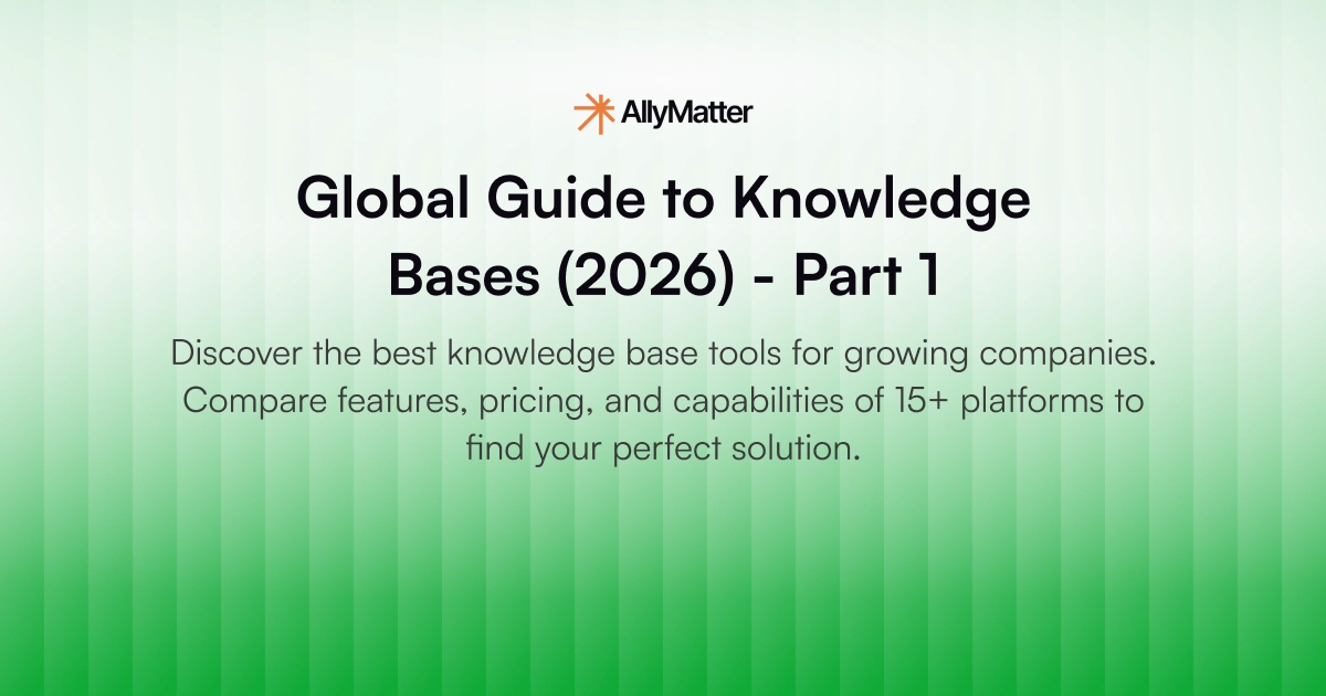 Global knowledge base platforms comparison featuring leading tools for growing companies and enterprise documentation management