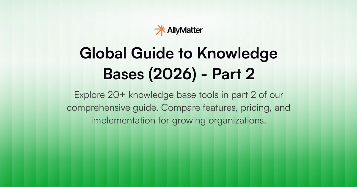 Global knowledge base tools comparison part 2 featuring 20+ platforms for enterprise documentation and team collaboration solutions