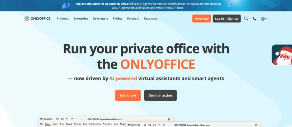 OnlyOffice open-source document suite with collaborative editing capabilities