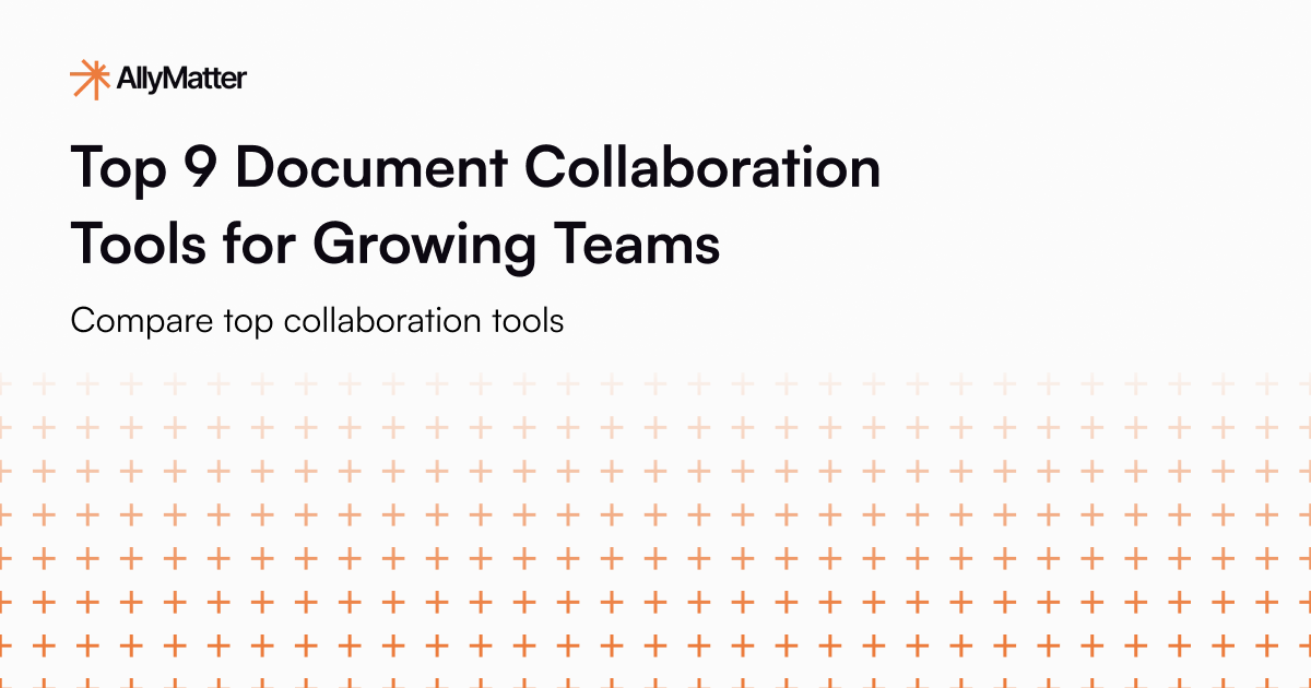 AllyMatter blog featured image for document collaboration tools guide
