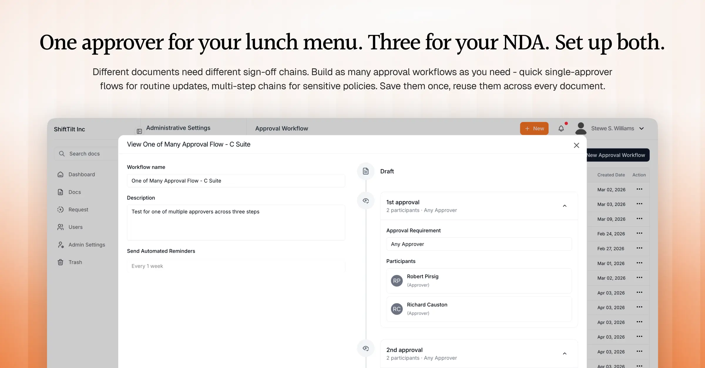 Create Reusable Approval Workflow Templates in AllyMatter